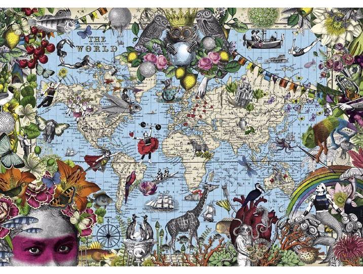 Heye Puzzel quirky world 2000 - 2000 stukjes - Kleurrijke illustraties