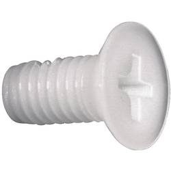 TOOLCRAFT 839968 Senkschrauben M3 20 mm Kreuzschlitz Phillips DIN 965 Kunststoff, Polyamid 10 St.