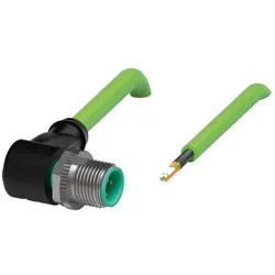 Pepperl+Fuchs Fabrik Kabelstecker, Ethernet V1SD-W-GN20M-PUR-E2S