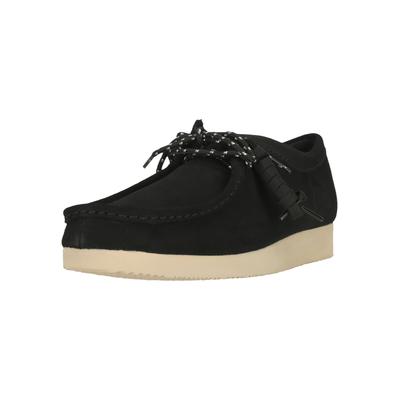 Mokassin CLARKS "Wallabee Lite", Herren, Gr. 40, schwarz, Schuhe Mokassin, mit leichter Laufsohle