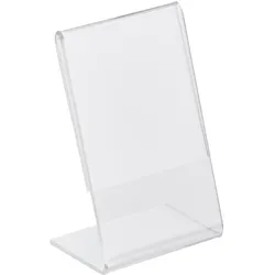 L-Aufsteller, Acryl Hochformat | A9, Acryl (PMMA), transparent