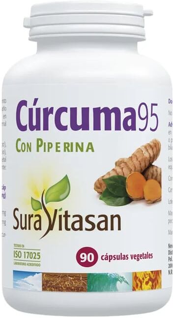 Sura Vitasan Cúrcuma 95 Com Piperina 90 VCaps