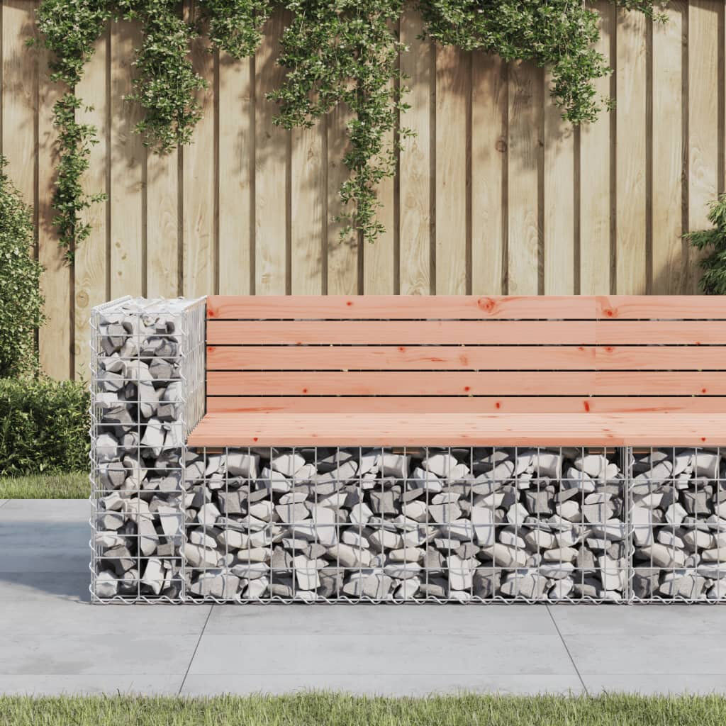 Dakota Fields Braeson Steel Outdoor Bench Impregnated Wood Pine 65.5 cm H x 184 cm W x 71 cm D