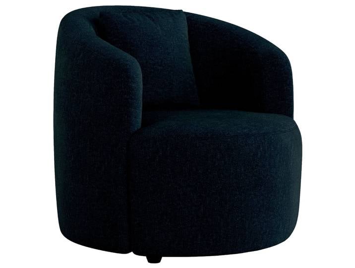 Lounge Handmade Sessel PINA, dunkelblau, Webstoff
