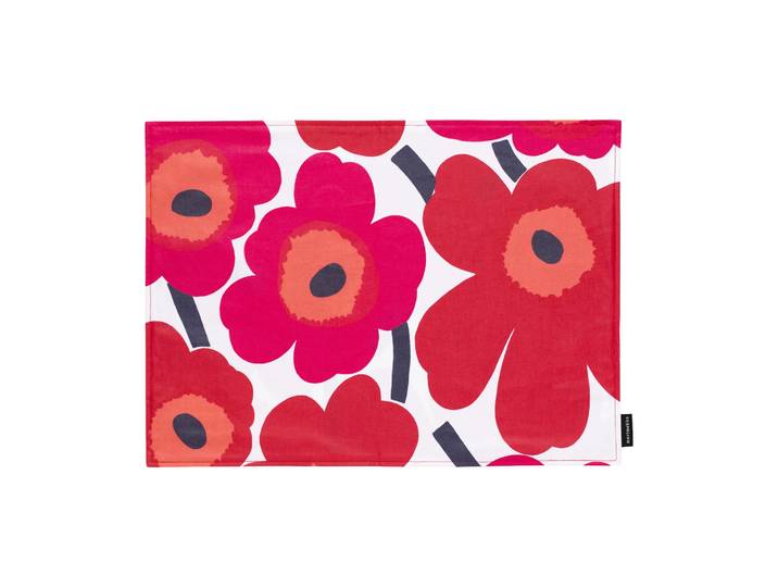 Marimekko Set de dessous de plat Pieni Unikko en acrylique White-red