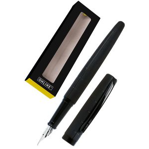 Online Füller Eleganza Black Style, Feder M, für Rechtshänder, aus Metall, schwarz