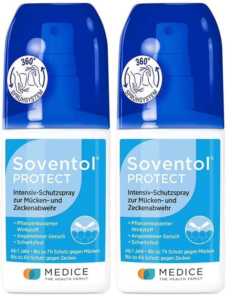 Soventol Protect Intensiv-Schutzspray Mückenabwehr 2x 2x100 ml Spray
