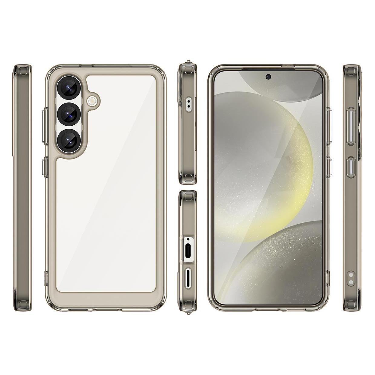Hurtel Outer Space Case für Samsung Galaxy S25 Edge Flexibler Rahmen Cover - Durchscheinend, Schwarz (Samsung Galaxy S25 Edge) (56766440)