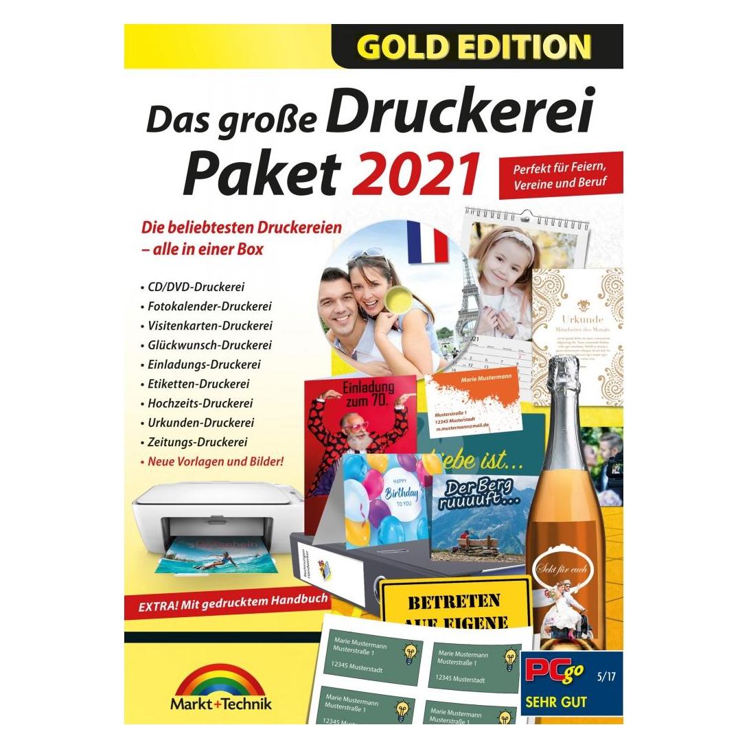 Markt + Technik Das grosse Druckerei Paket Gold Edition (1 User, 1 Geräte/User, unbegrenzt) (74549)