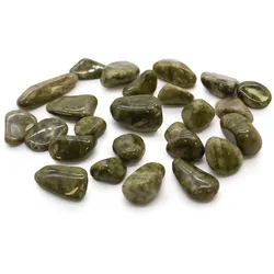 Bag of 24 Small African Tumble Stones - Epidote Snowflake