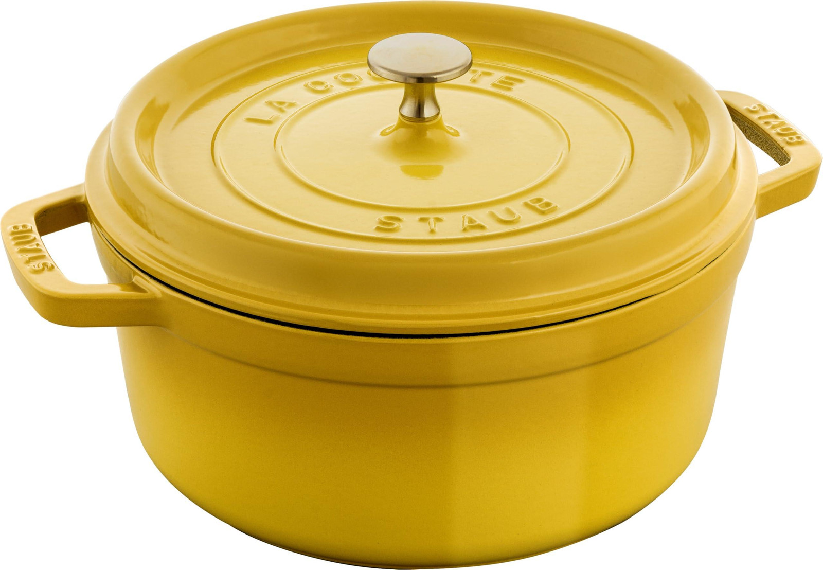 Staub La Cocotte Gietijzeren Braadpan Citroengeel 24 cm