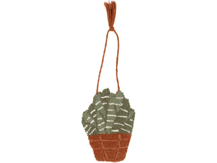 Wanddekoration Frederike green Wolle 20 x 30 cm