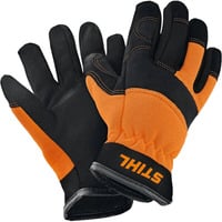 Arbeitshandschuhe für Kinder schwarz/orange, Größe L/6
