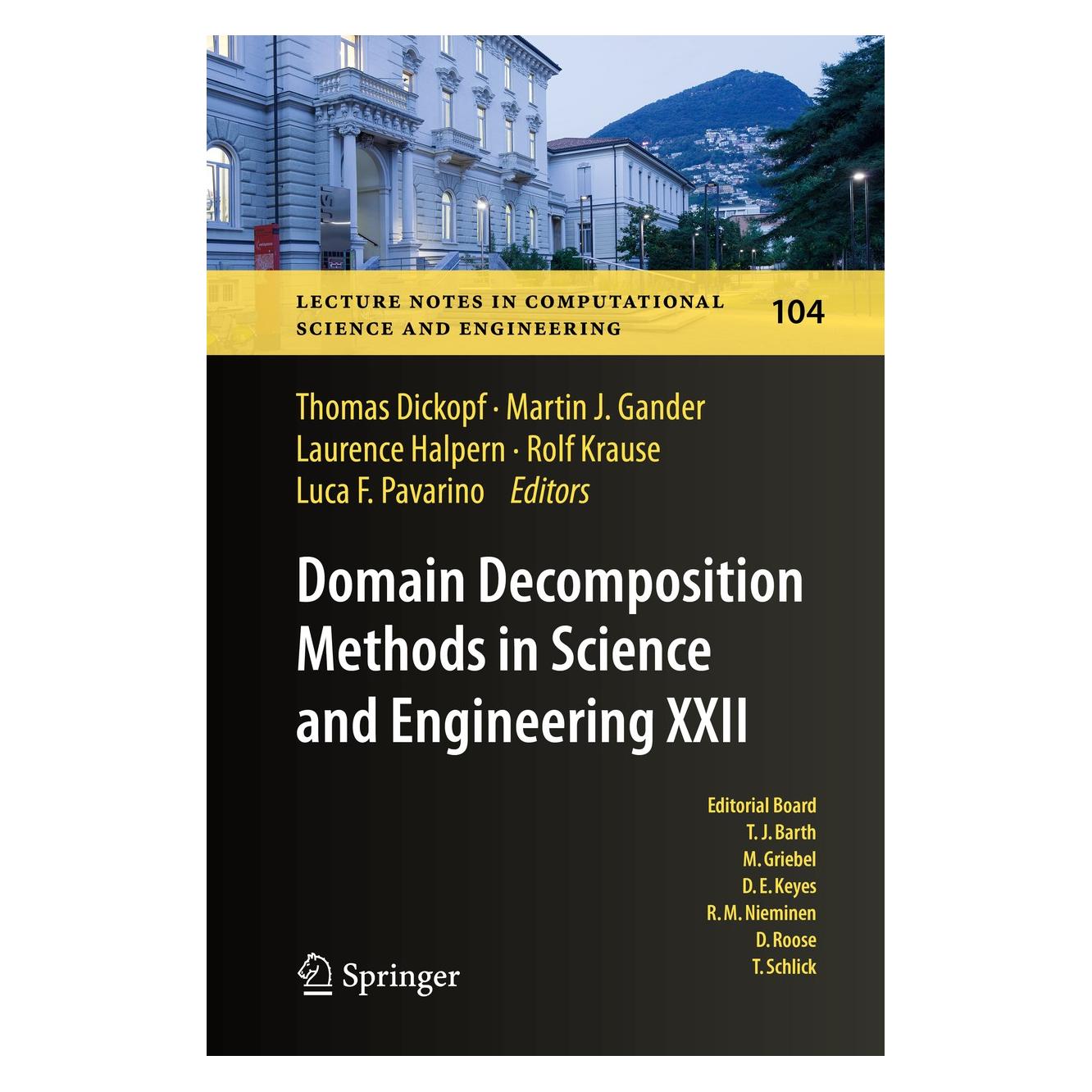 Springer Domain Decomposition Methods in Science (Englisch, Hardcover, Laurence Halpern, Luca F. Pavarino, Martin J. Gander, Rolf Krause, Thomas Dickopf) (9783319188263)
