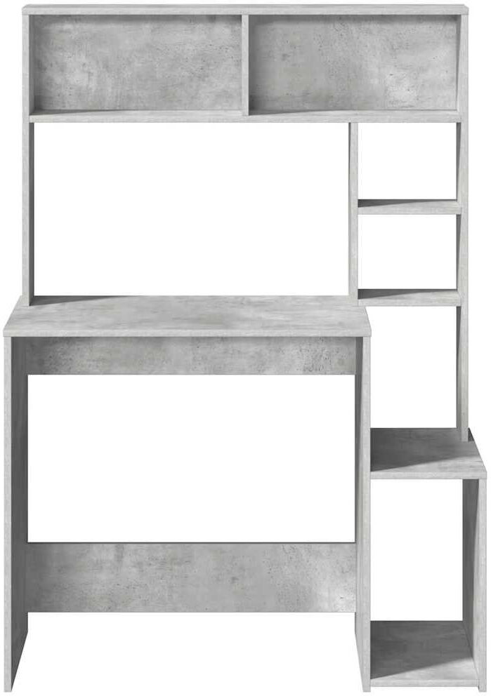 Latitude Run Baldomero Computer Desk Concrete Grey