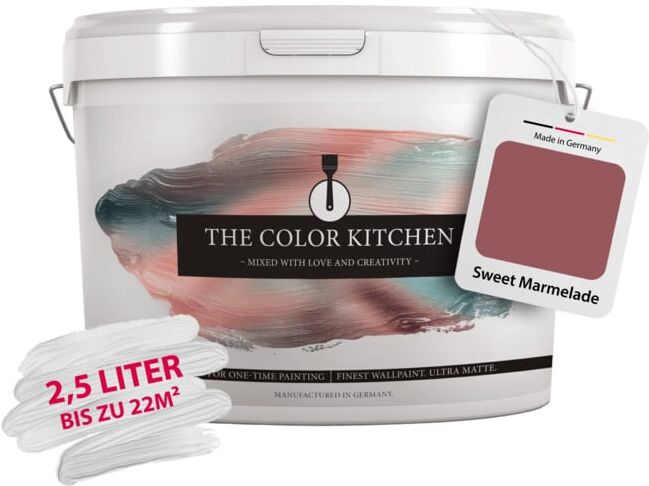 A.S. Création Wandfarbe The Color Kitchen Sweet Marmelade Rot Matt 2,5 l Hohe Deckkraft (DD125730)