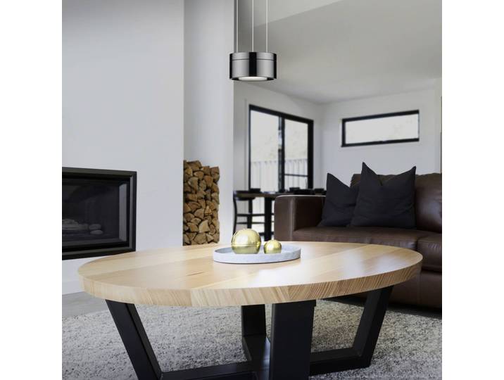 Helestra Hängeleuchte Oda, dimmbar, schwarz, für Wohn- / Esszimmer, Aluminium, Modern
