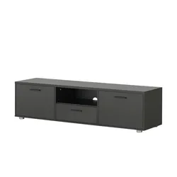 TV-Lowboard  Trevi , schwarz , Maße (cm): B: 147,2 H: 39,8 T: 38.4