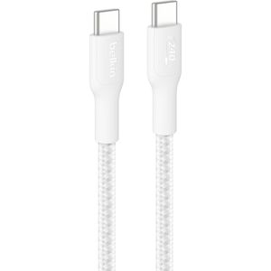 Belkin Ladekabel BoostCharge Pro, weiß, 3m, USB-C auf USB-C, 240W Schnellladekabel