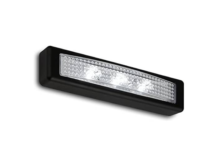 BRILONER - LED Push Light\, Lampe d'appoint\, Lampe d'armoire\, Lampe sous l'armoire\, Autoadhésive\, Noir