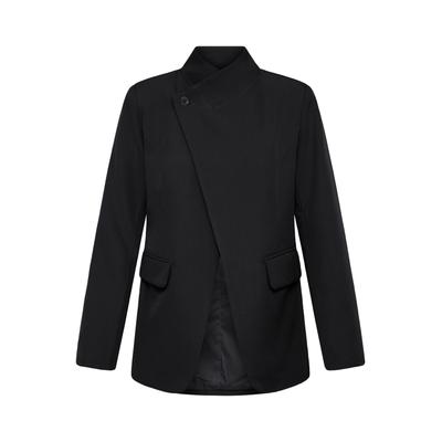 Blusenblazer ICHI "ICHI Blazer IHFAVA", Damen, Gr. 38, schwarz, Blazer Blusenblazer