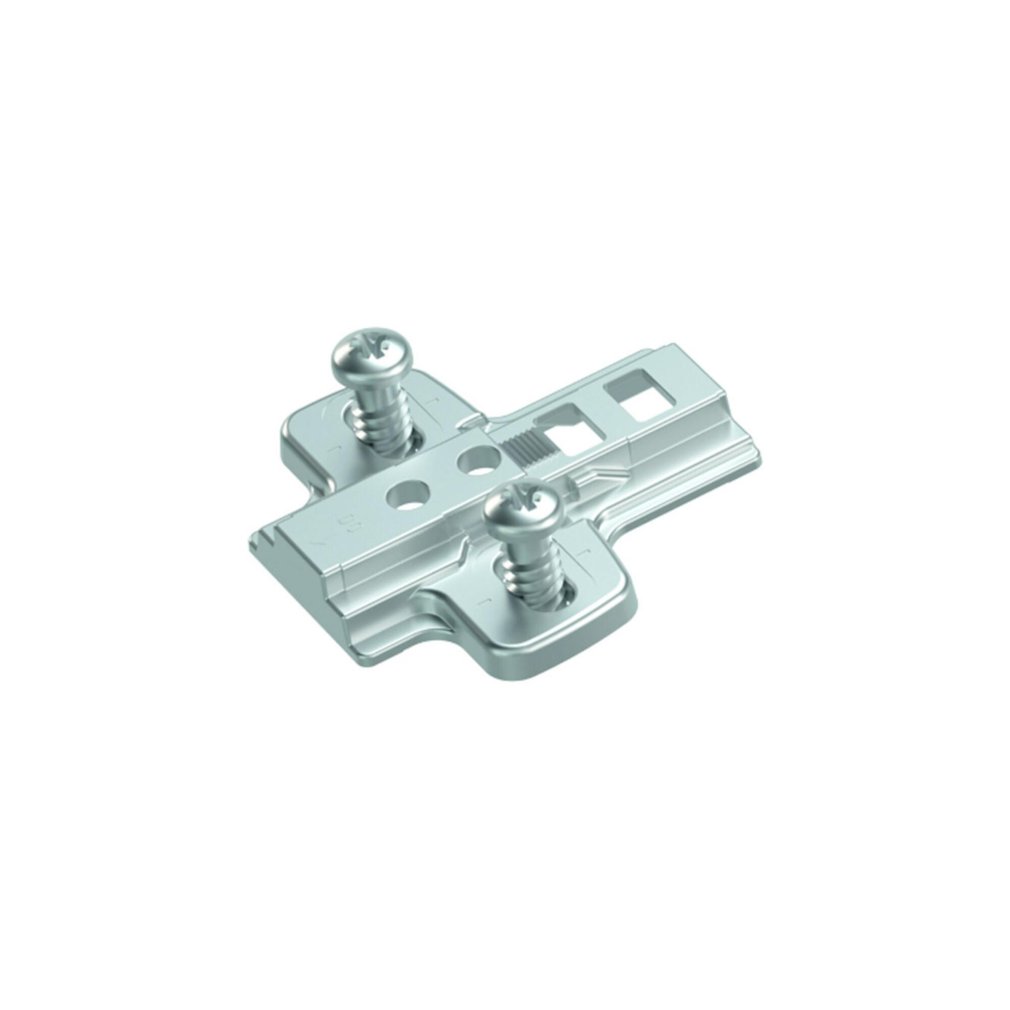 Hettich MB-Adapterplatte für Paralleladapter 9106987, D 3mm Zinkdruckguss, vernickelt)