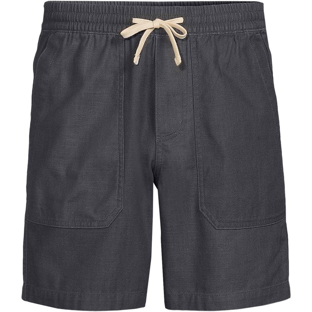 Schlupf-Shorts für Herren, Herren, size: regular, Grau, Baumwolle, by Lands' End