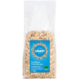 Davert Haferflocken Großblatt, BIO, aus dem vollen Haferkorn, 500 g