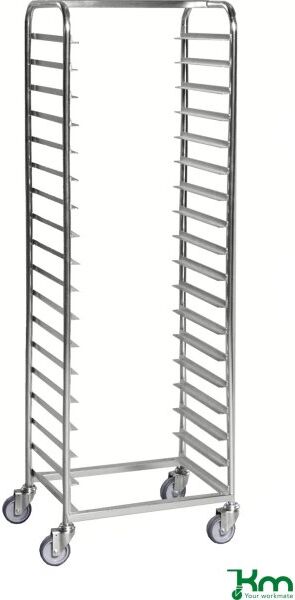 Kongamek Bakkevogn Til 18 Bakker, 600x440x1880, 150 Kg