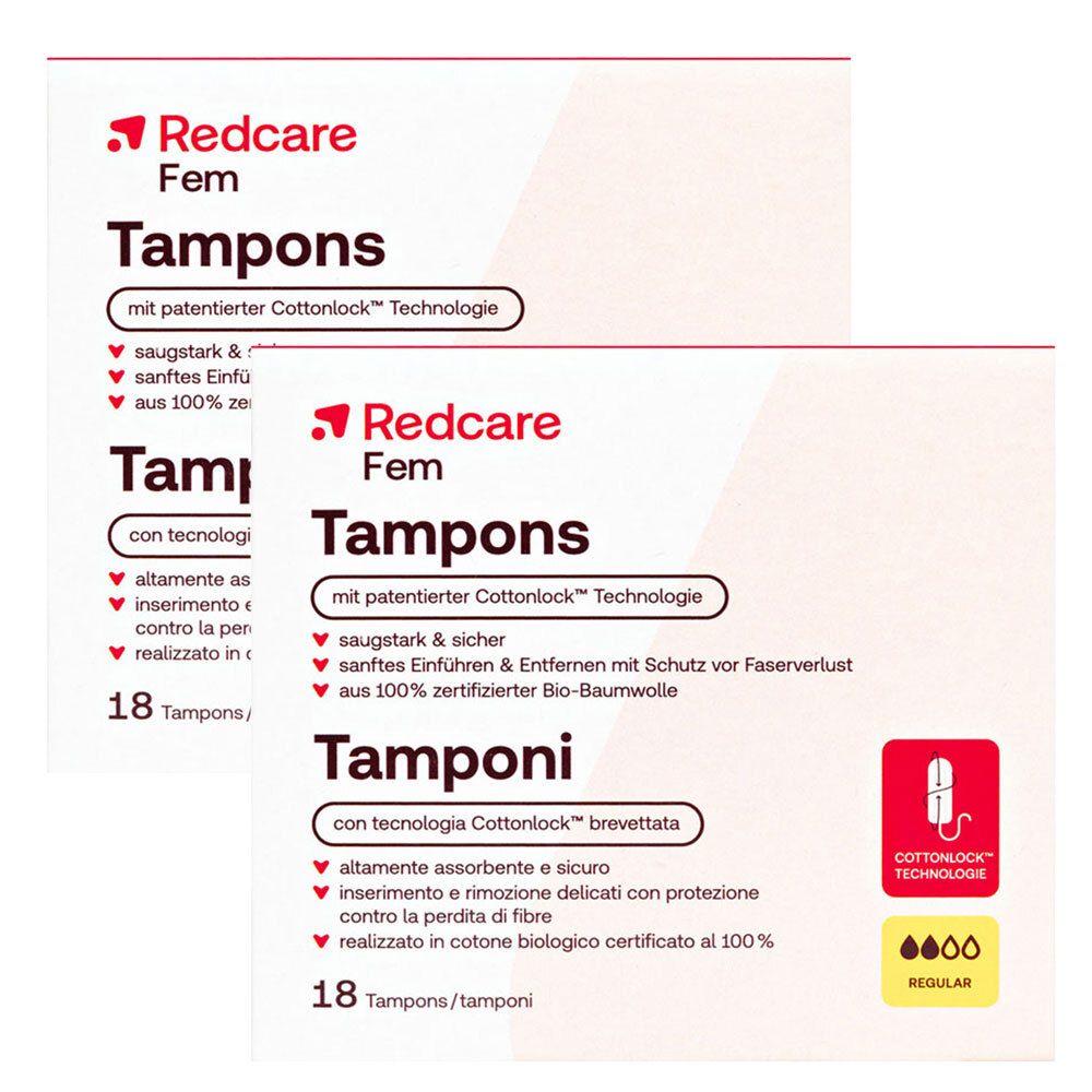 Redcare Tampons Regular Doppelpack 2x18 St Tampon