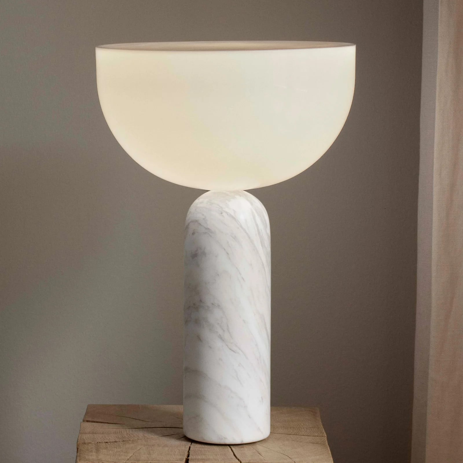 New Works Kizu Tafellamp Large White Marmer