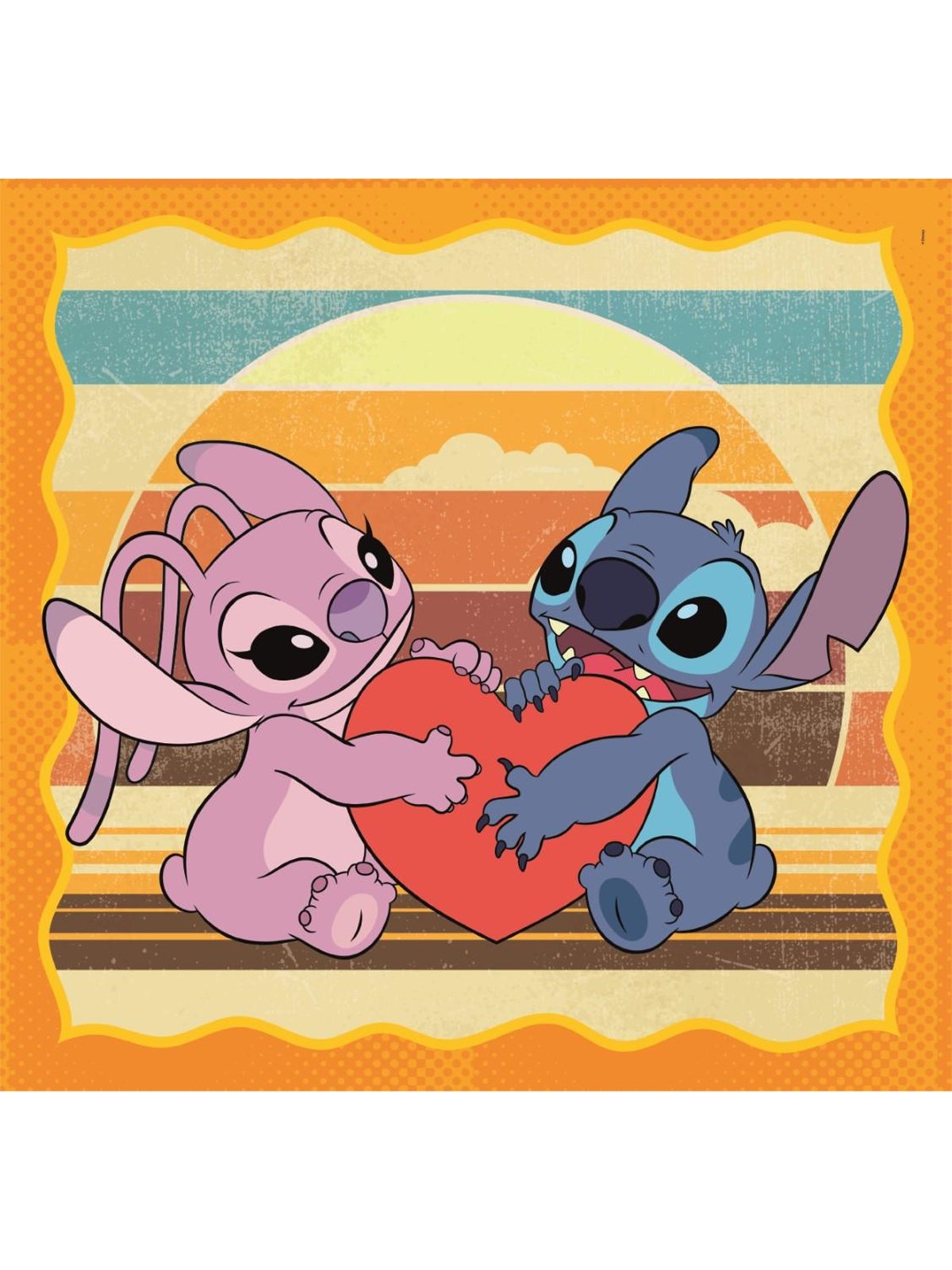 Clementoni Puzzle Square - Stitch, 3x48-teilig 2D Puzzles