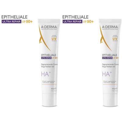 A-Derma Epitheliale Ultra Repair Creme LSF 50+ 2x 2x40 ml