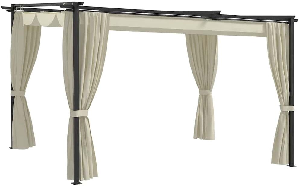 vidaXL Belvédère 4x3 m Crème