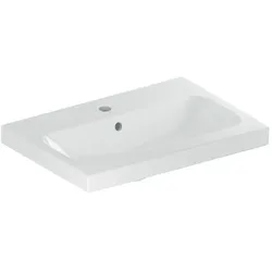 Geberit iCon Light Waschtisch 501841001 60x42cm, Hahnloch mittig, mit Überlauf, weiß
