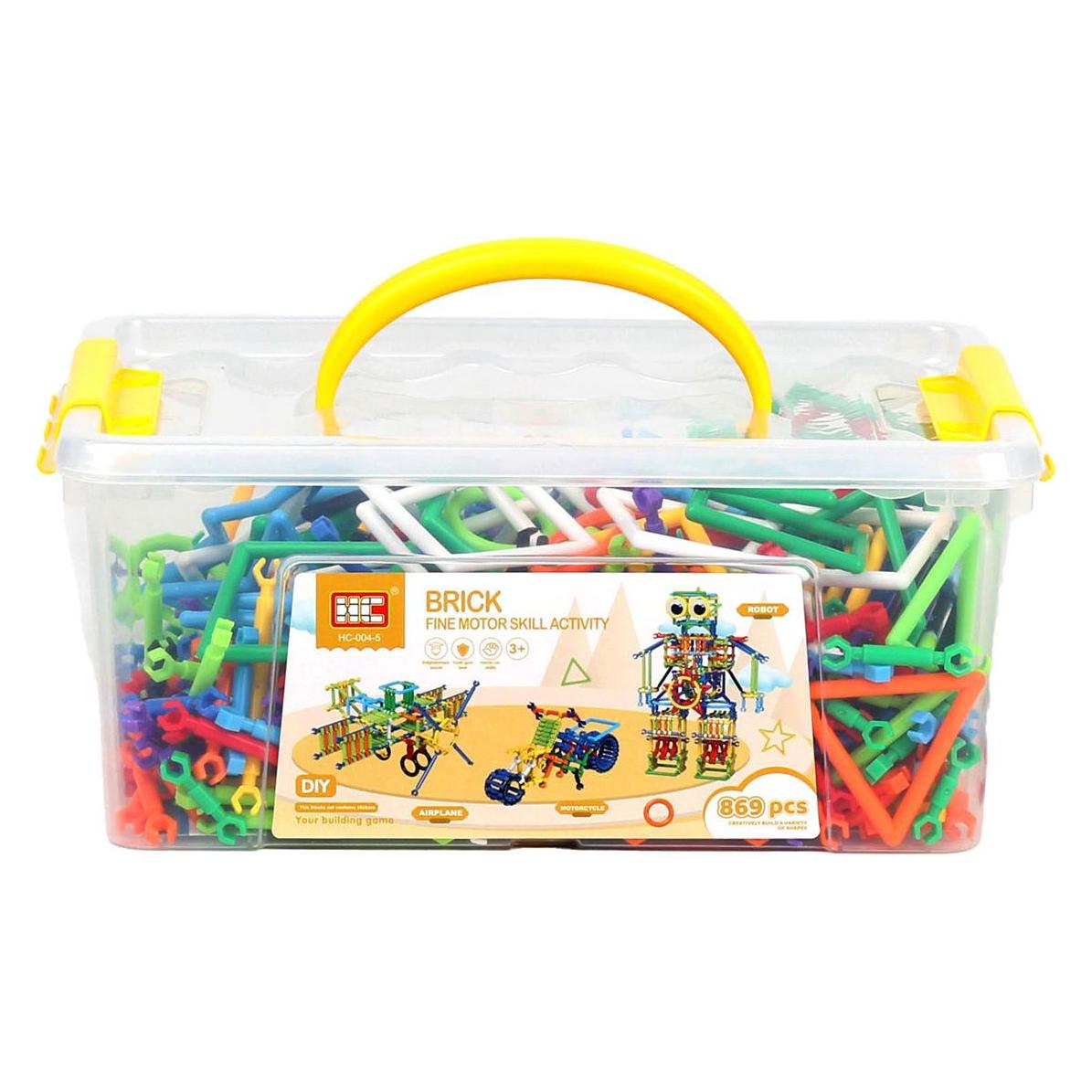 Bauelemente in Aufbewahrungsbox, 869 Stück. (62071978)