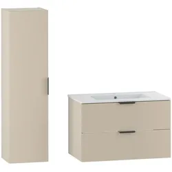 BADMÖBEL 80cm Astrid 2er-Set Kaschmir