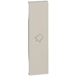 BTicino KM01D LivingNow 1M Tasten- abdeckung mit Symbol Glocke Sand