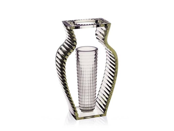 KARTELL vase I SHINE (Vert - PMMA transparent)