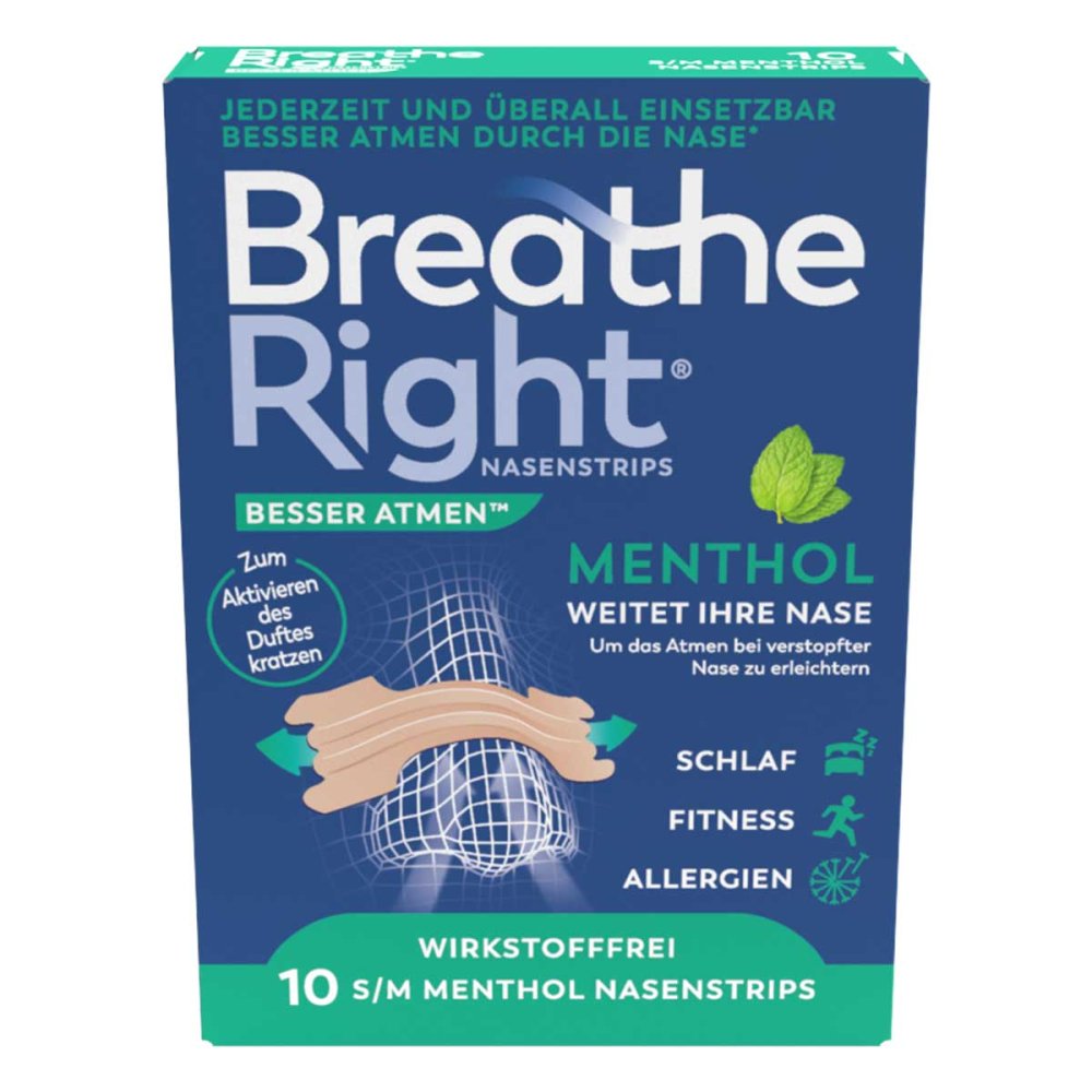Pharma Netzwerk PNW GmbH Breathe Right Besser Atmen Nasenpflaster Menthol 20413661