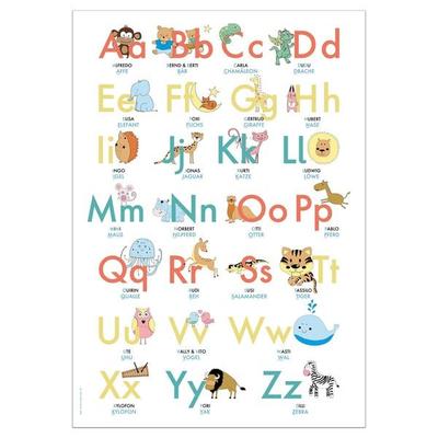 ABC Poster 70,7x100 cm | Alphabet spielerisch mit Tieren lernen | Das ABC-Lernposter mit Groß- und Kleinbuchstaben |, Sonstige von Lisa Wirth, Nova