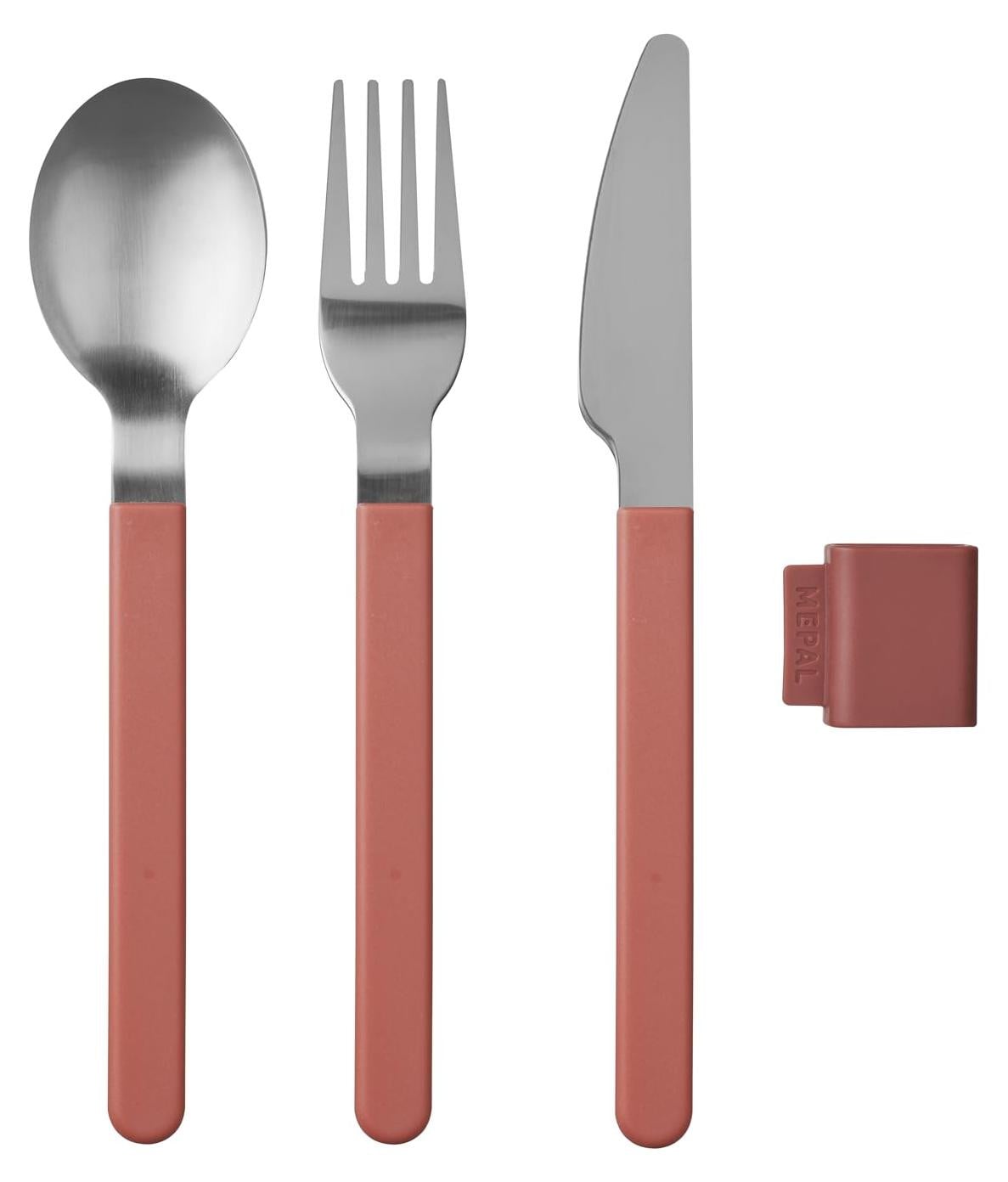 Mepal Silueta Bestekset 3-delig - Vivid Mauve - B/D/H: 20,2 x 4,3 x 4,0 cm