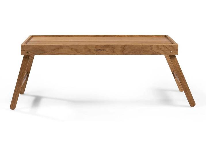 Tablett Serviertablett 64 x 31.5 x 23.5 cm, Eiche , braun (braun nature), B:64cm H:23,5cm T:31,5cm, Tabletts, Tablett