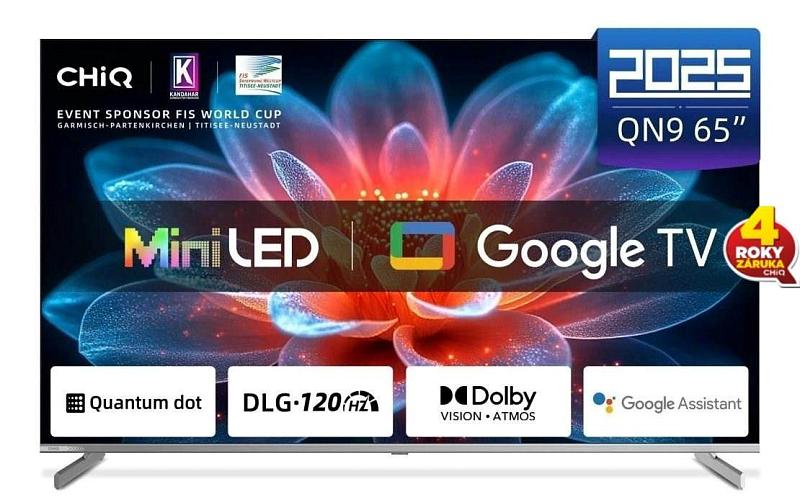 CHiQ M65QN9V, 165,1 cm (65"), 3840 x 2160 Pixel, QLED, Smart-TV, WLAN, Grau
