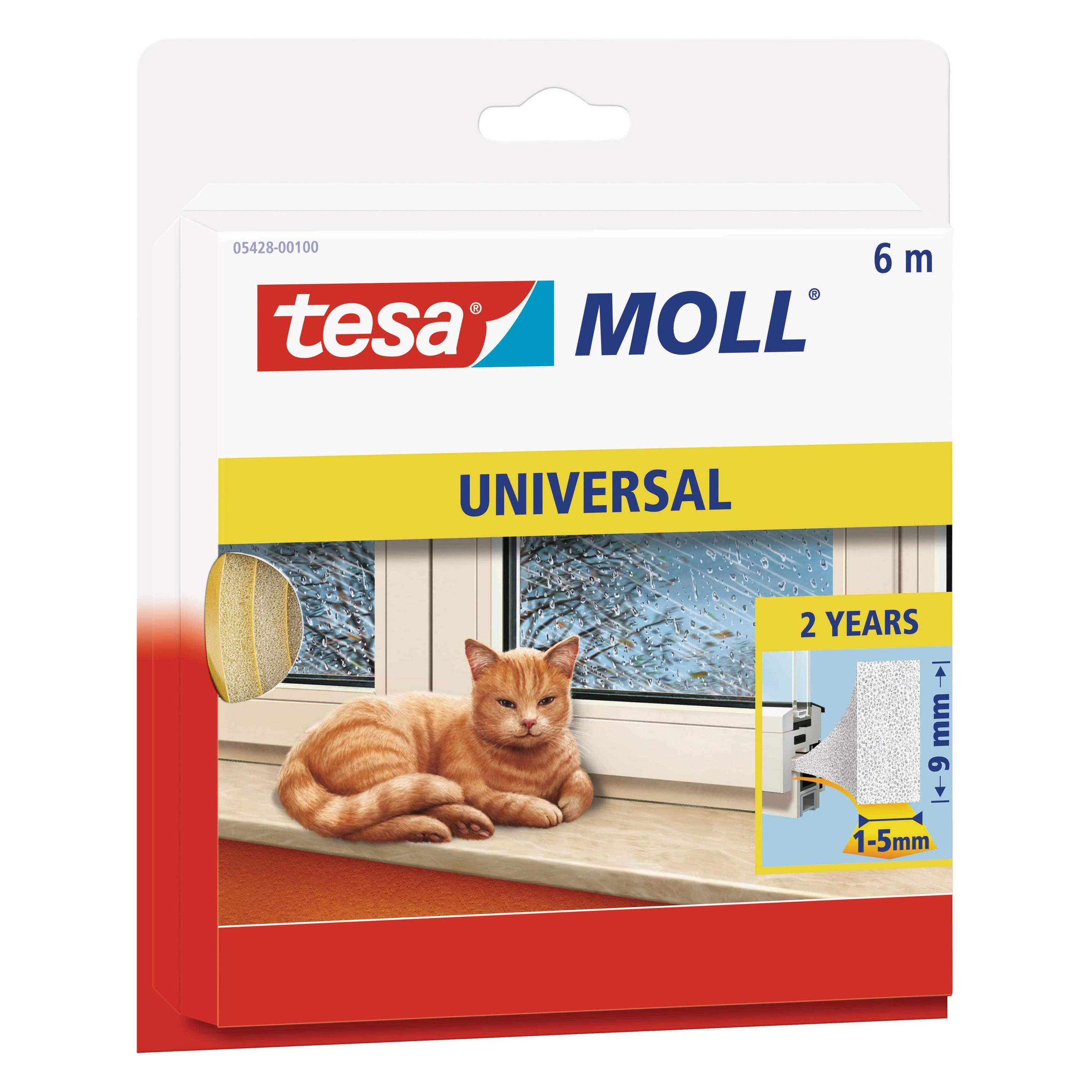 tesa tesamoll UNIVERSAL Schaumstoffdichtung, selbstklebend, zum Isolieren (05428-00100-00)