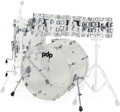 DW PDP Concept Clear Acrylic 6pc Clear Acryl