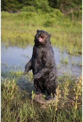 Hi-Line Gift Ltd. Growling Standing Bear Statue