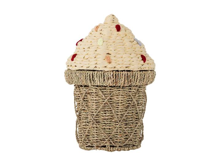 Bloomingville Panier Cillie avec couvercle 28x41 cm Naturel