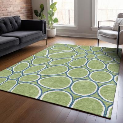 Addison Rugs Machine Washable Indoor/ Outdoor Modern Bubbles Chantille Rug