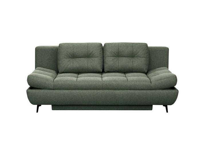 Novel Schlafsofa, Grün, Metall, 2-Sitzer, Füllung: Schaumstoffflocken, 210x92x107 cm, Wohnzimmer, Sofas & Couches, Schlafsofas, Schlafsofas mit Bettkasten